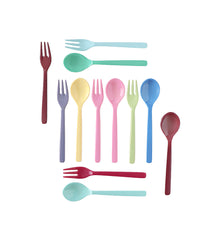 Set of 6 Melamine Forks + Spoons - MIXMATCH