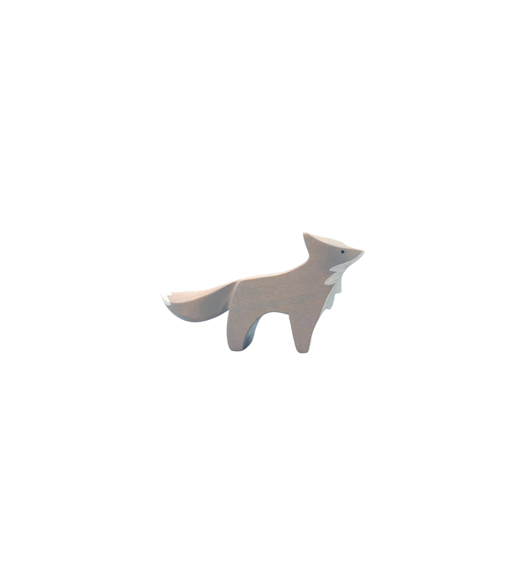 Brin d’Ours Wooden Baby Wolf - Standing