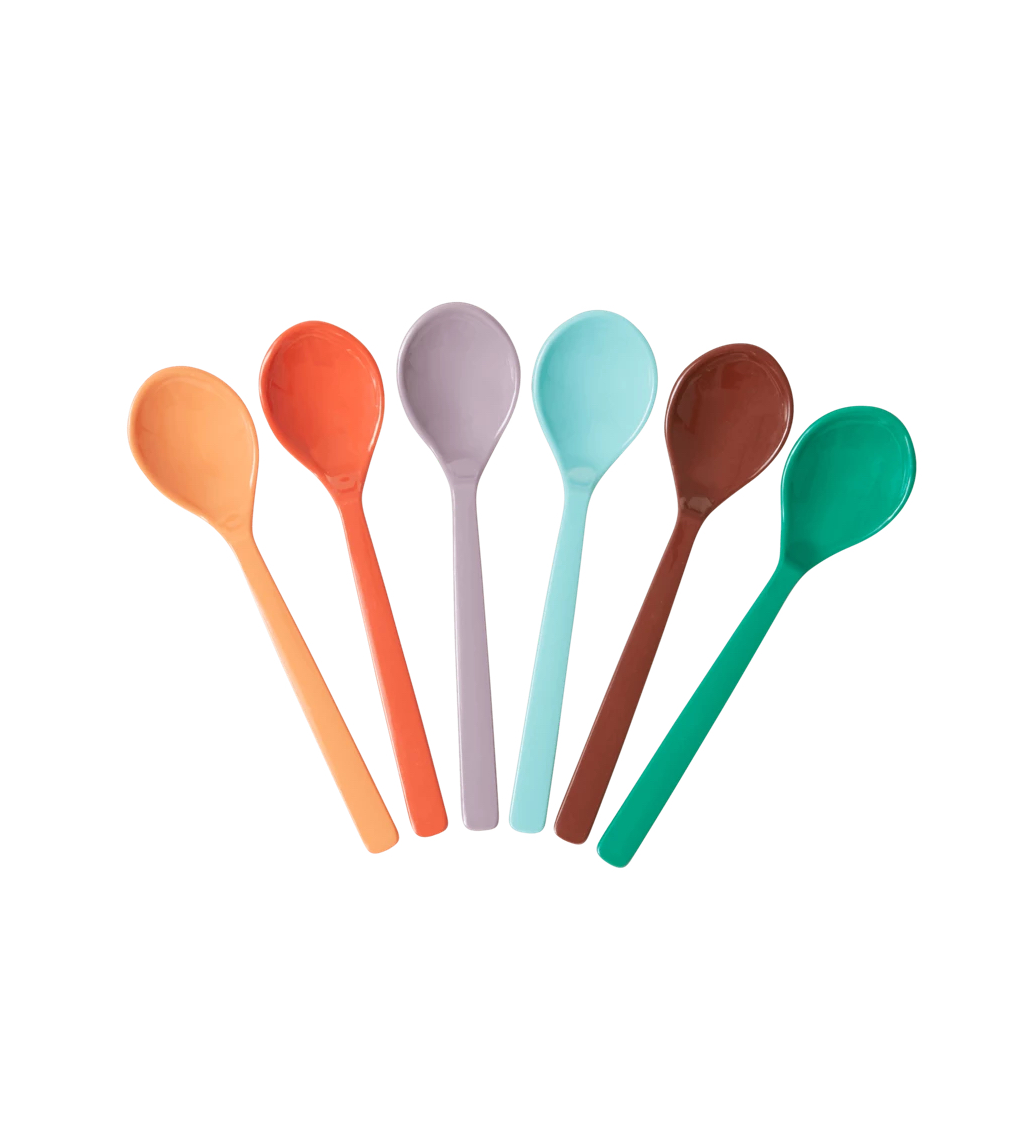 Set of 6 Melamine Spoons - Follow the Call of the Disco Ball