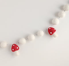 Felt Toadstool Garland
