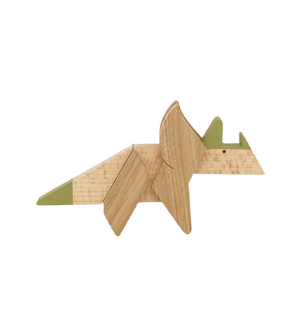 Wooden Magnetic Triceratops