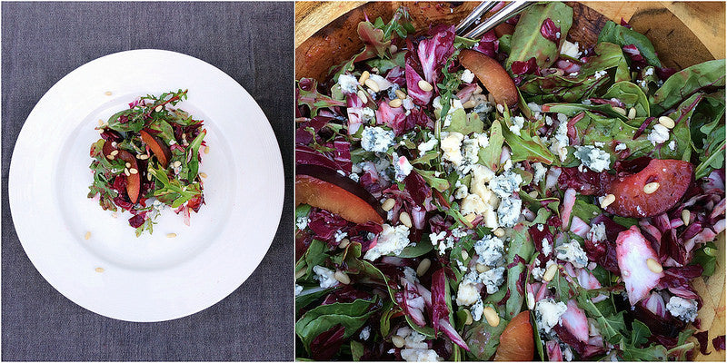 Double Plum-Arugula Salad