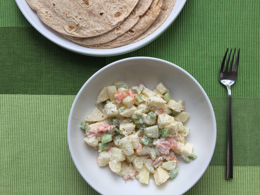 My Mother's Smoked Salmon Potato Salad