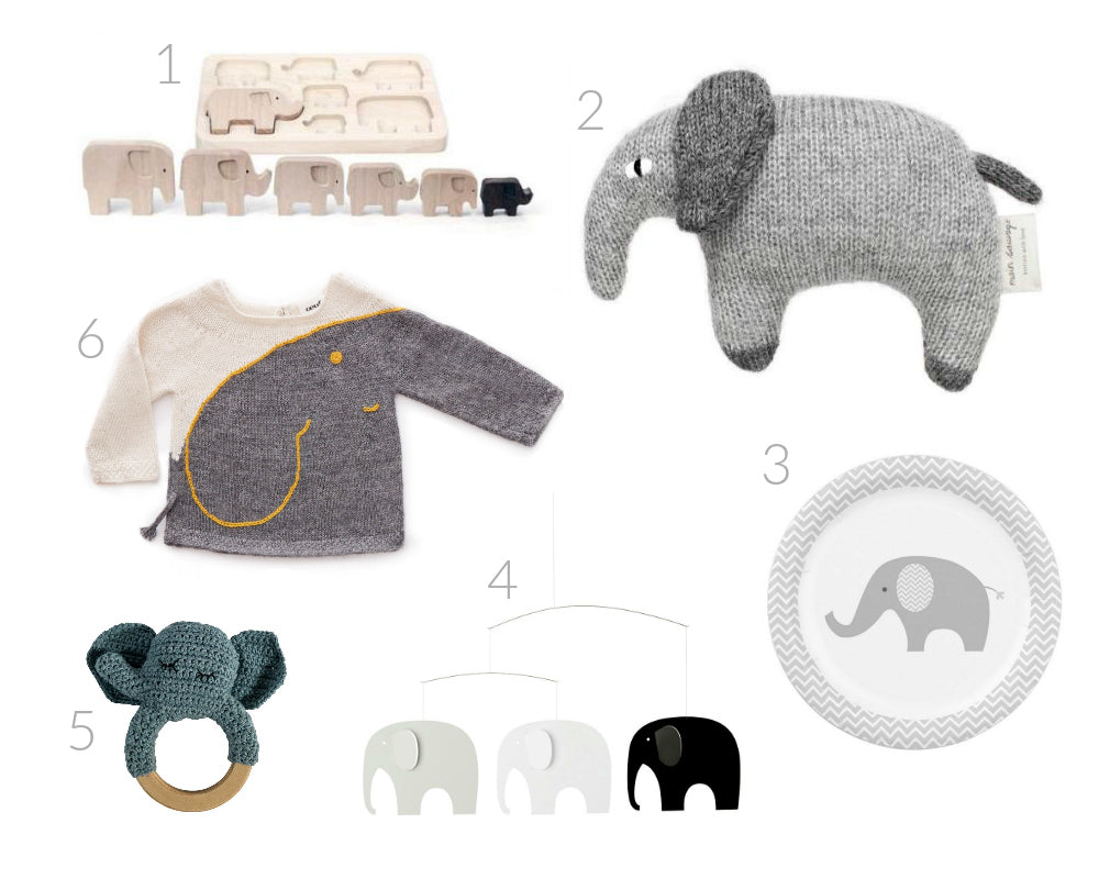 Sweet Elephant Themed Baby Shower Gifts