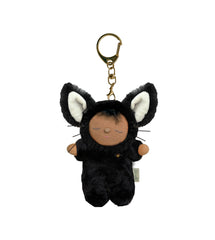 Cozy Bag Charm - Black Cat Nox