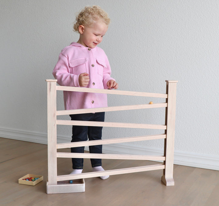 Wooden Marble Track