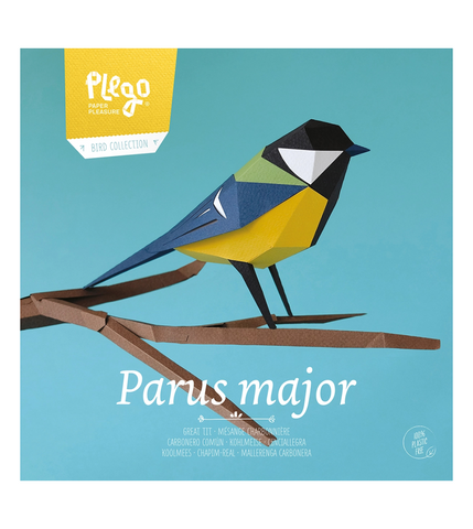 Great Tit - Bird 3D Paper Figure By Plego