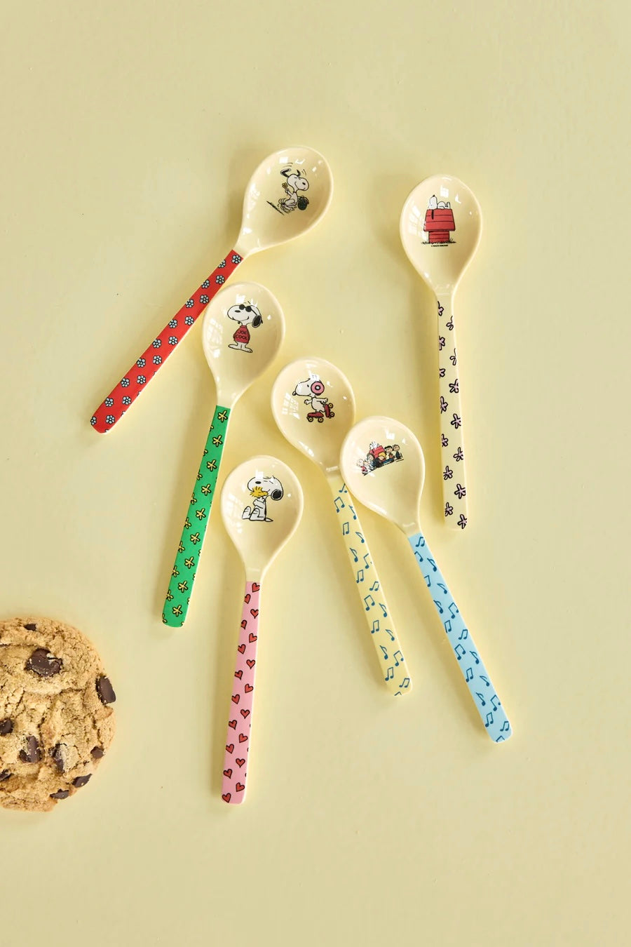 Set of 6 Melamine SNOOPY Spoons