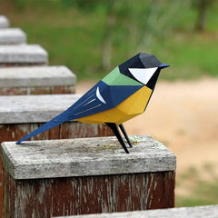 Great Tit - Bird 3D Paper Figure By Plego