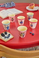 Set of 6 Small Melamine Cups with Nathalie Lété Prints