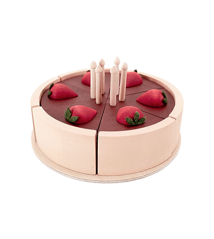 Wooden Chocolate Cake