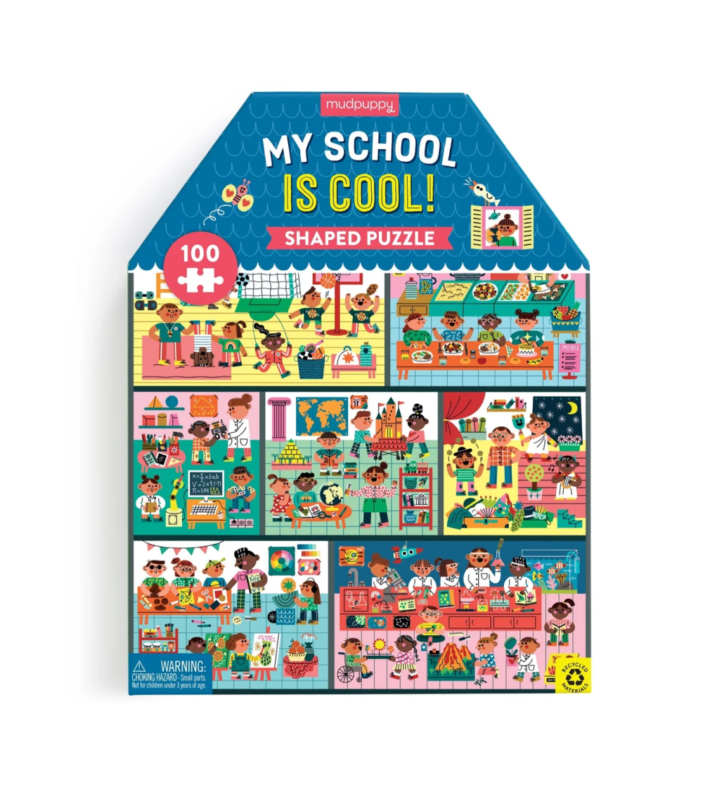 My School is Cool 100 Piece House-shaped Puzzle