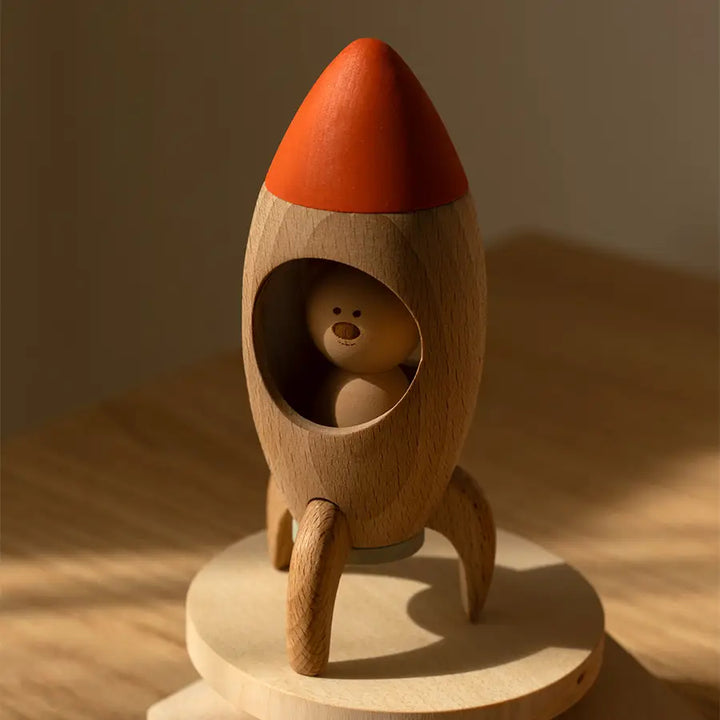 Wooden Rocket Bear