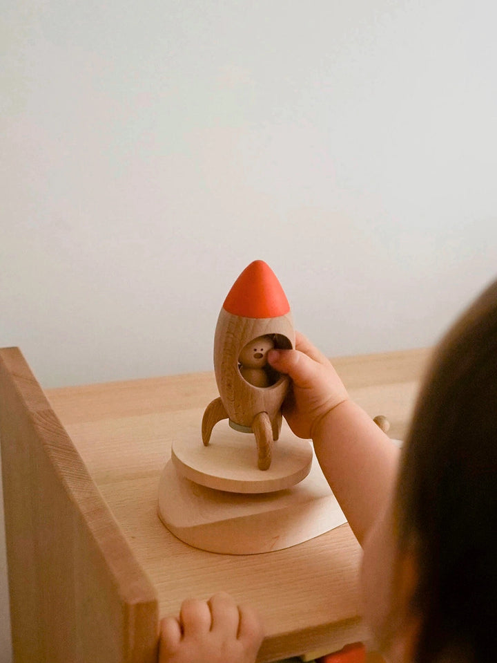 Wooden Rocket Bear