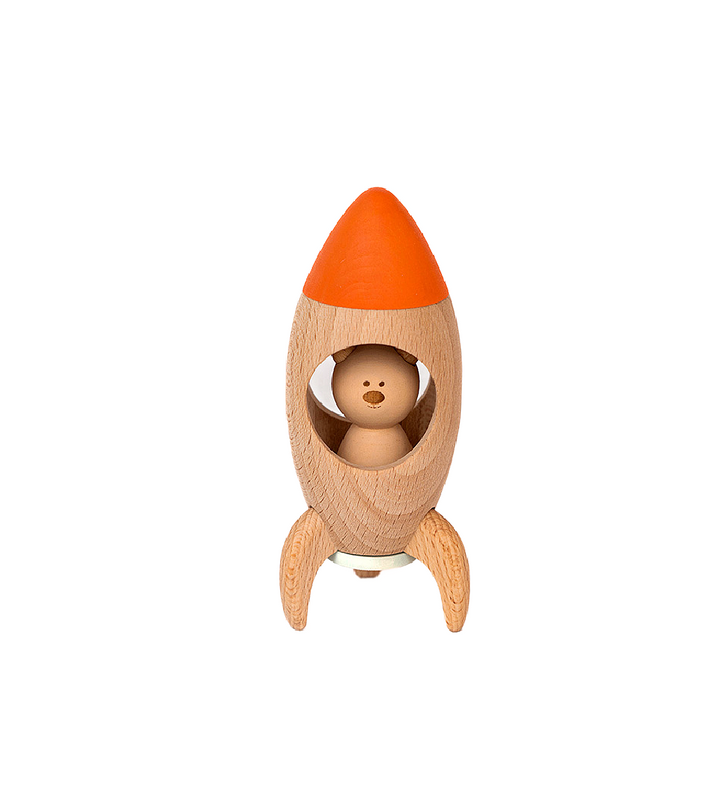 Wooden Rocket Bear