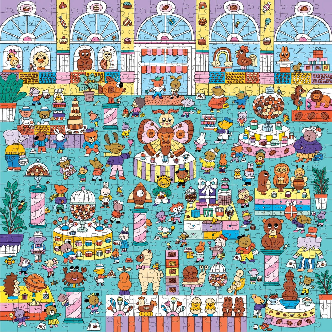 Chocolate Shop 500 Piece Search and Find Family Puzzle