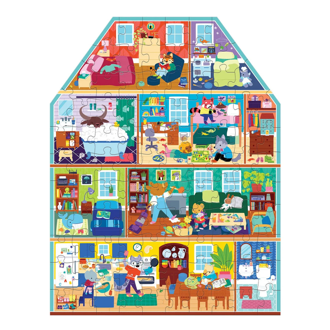 My House, My Home 100 Piece House-Shaped Puzzle