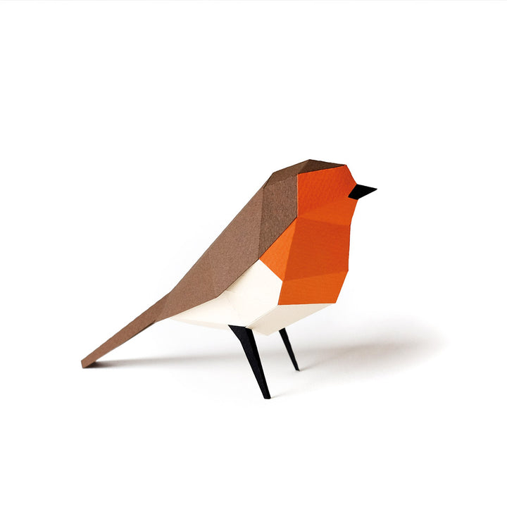 European Robin - Bird 3D Paper Figure By Plego