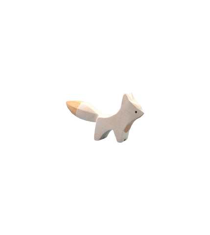 Brin d’Ours Wooden Arctic Baby Fox - Standing