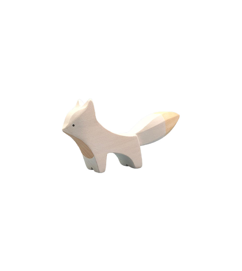 Brin d’Ours Wooden Arctic Fox - Standing