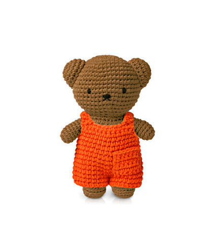Crochet Boris with Orange Overalls