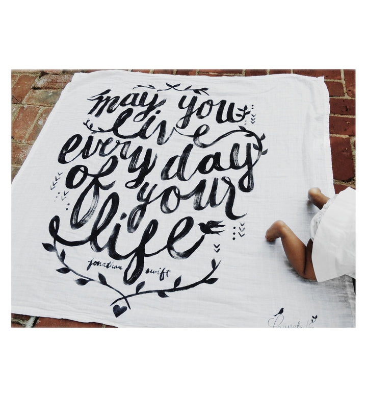 "May You Live" Baby Blanket