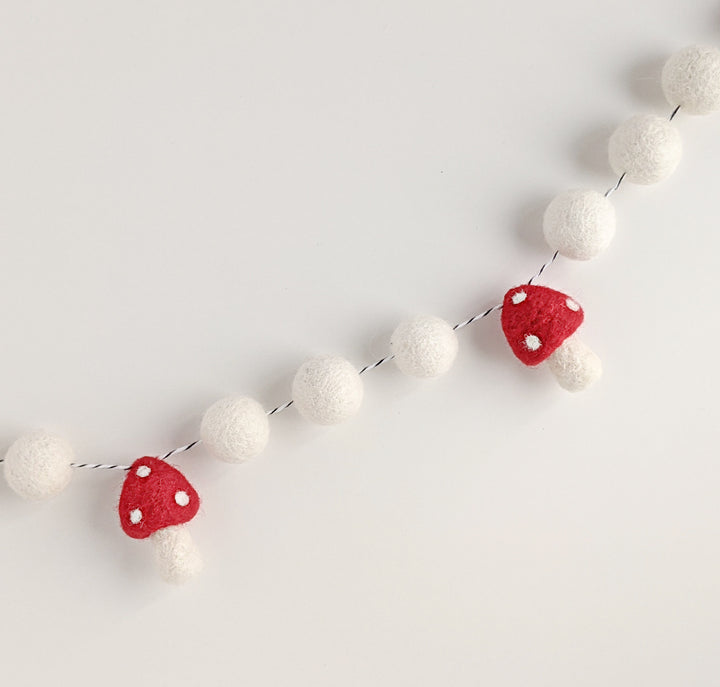 Felt Toadstool Garland