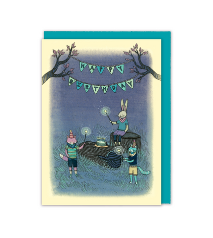 Happy Birthday Night Greeting Card