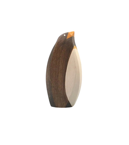 Brin d’Ours Wooden Penguin (looking up)