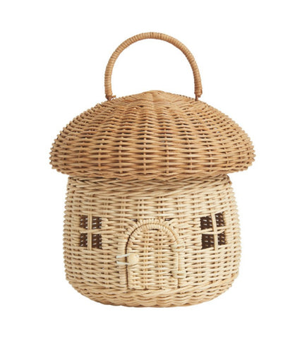 Olli Ella Rattan Mushroom Basket