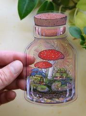 Mushroom Terrarium Sticker
