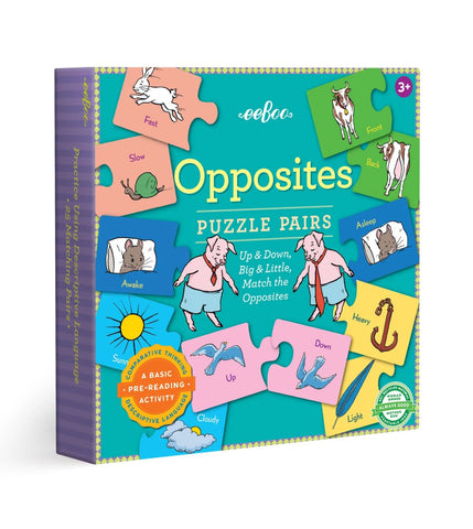 Eeboo Opposites Puzzle Pair Cards