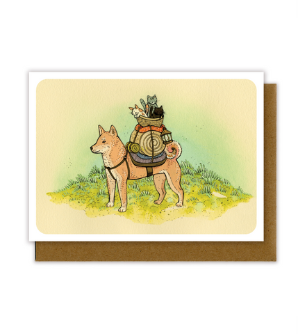 Red Shiba Greeting Card