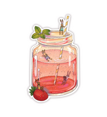 Strawberry Swim Sticker