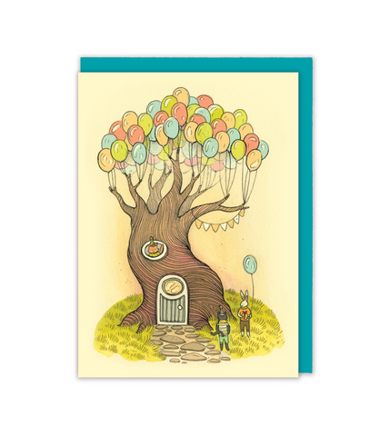 Balloon Tree Greeting Card