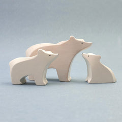 Brin d’Ours Wooden Polar Bear Cub - Standing